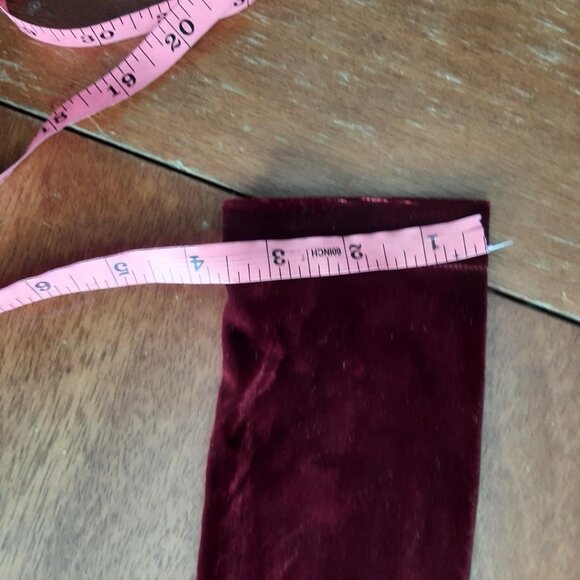 NEW! Dirass Hide Tummy Ruched Bodycon Dress Cocktail Burgundy Velvet Bodycon SzS - Picture 8 of 8